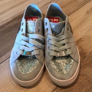 Guess glitter sneakers light blue